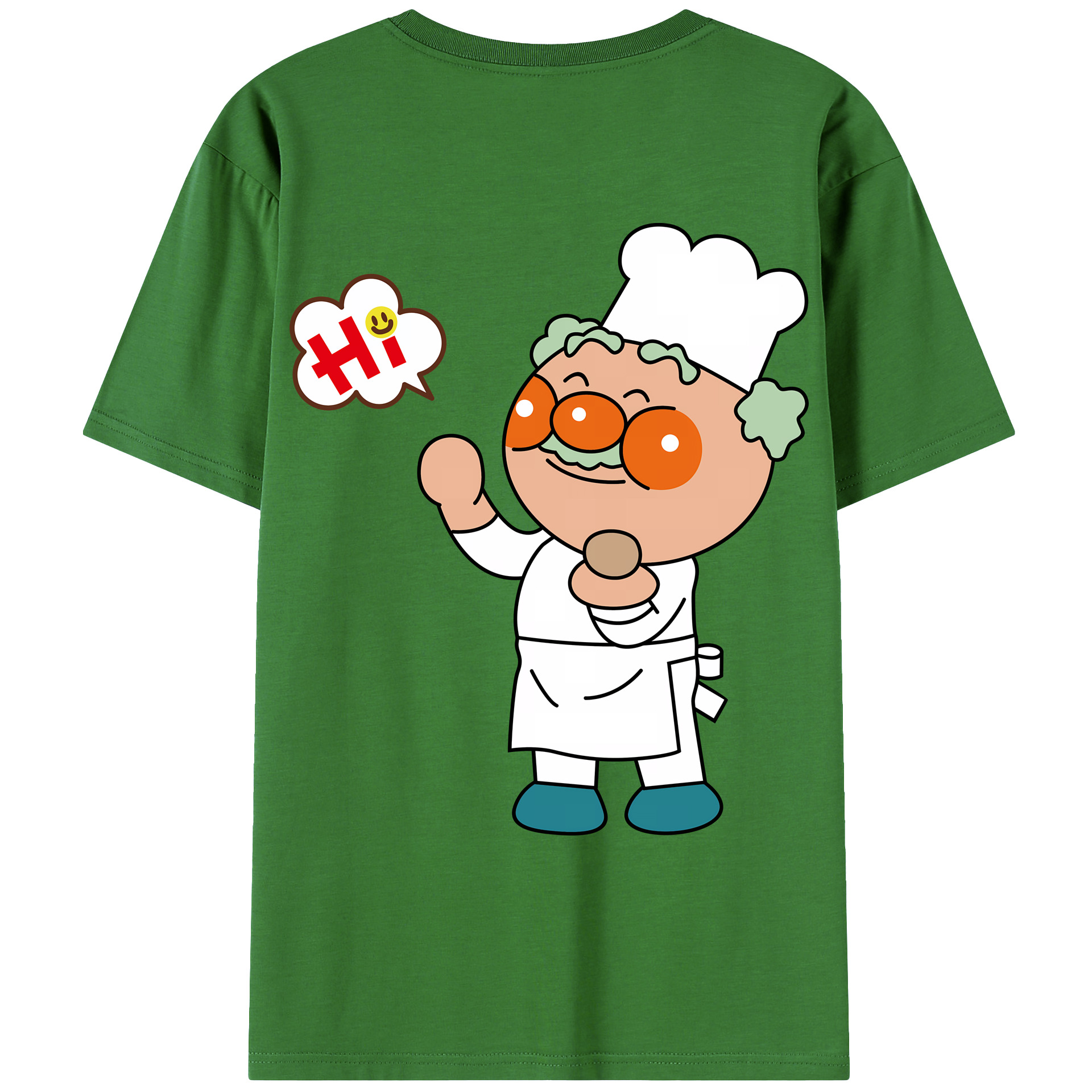 （画像用） アンパンマン Anpanman レディース半袖Tシャツ(バックプリント)
